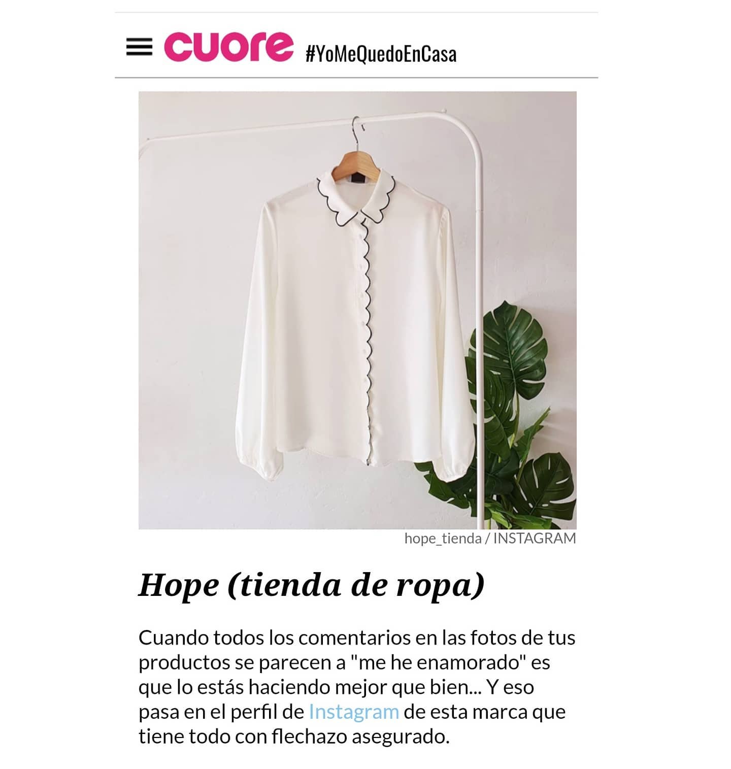 ¡Salimos en la revista Cuore!