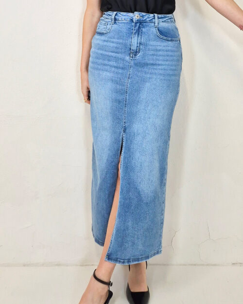 Falda midi denim