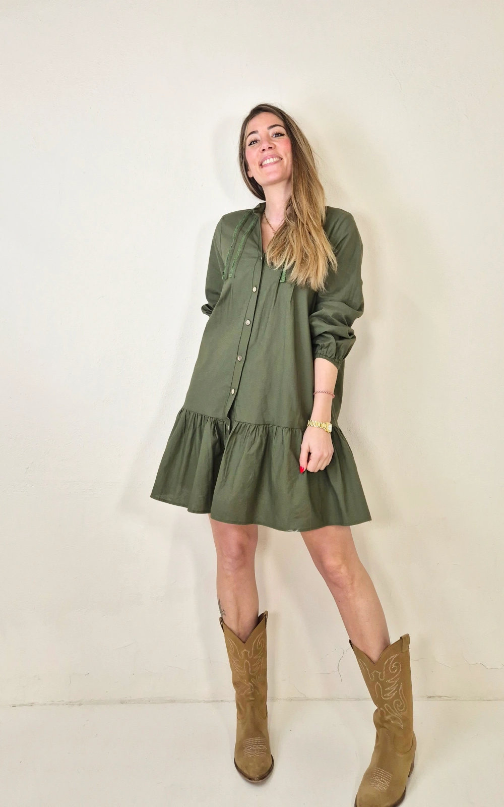 Vestido Kenia Verde - Imagen 3