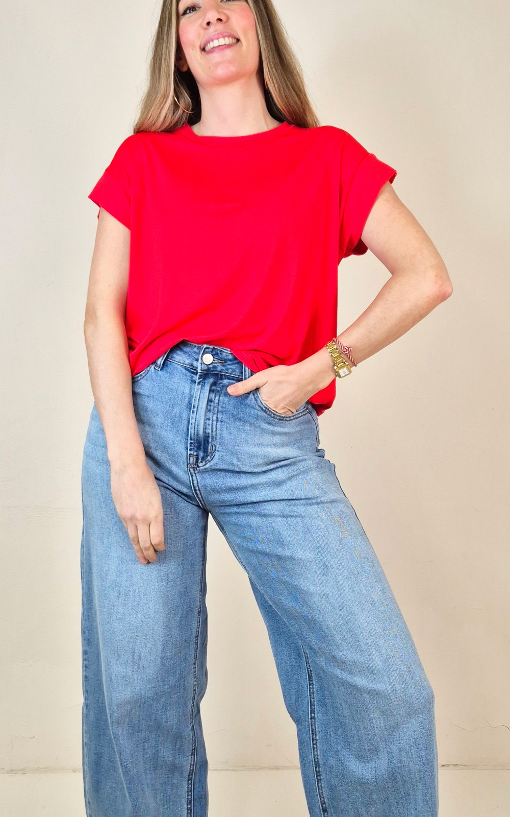 Camiseta básica roja