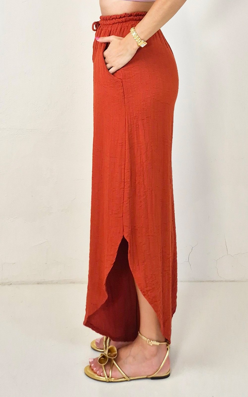 Pantalón teja - Imagen 3