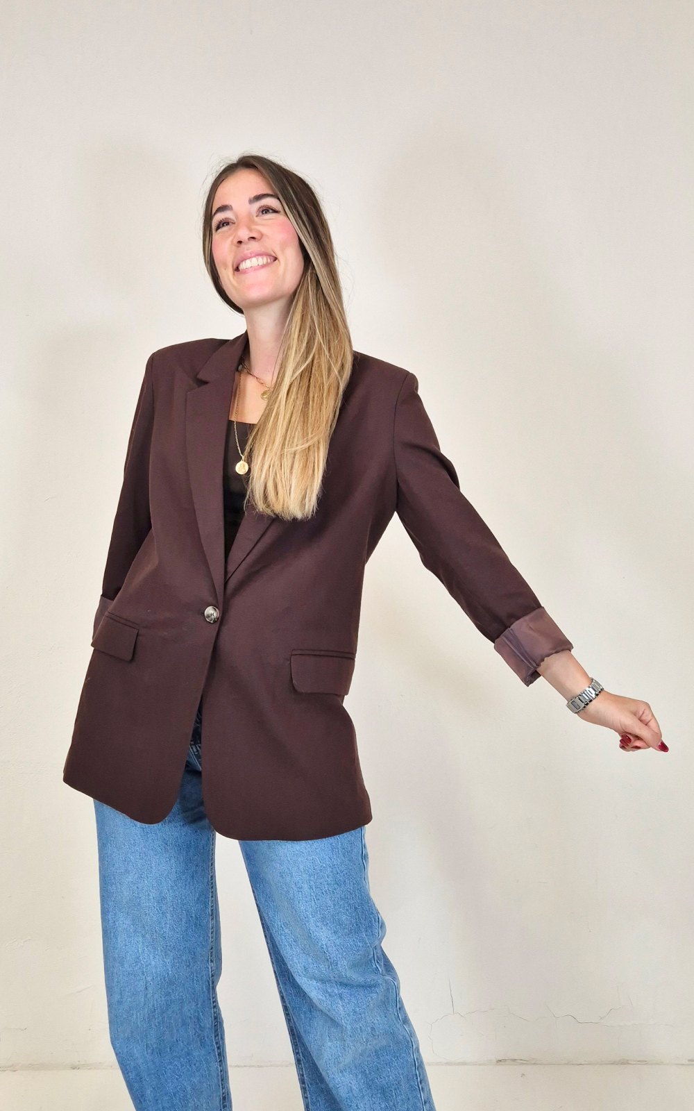Blazer chocolate - Imagen 2