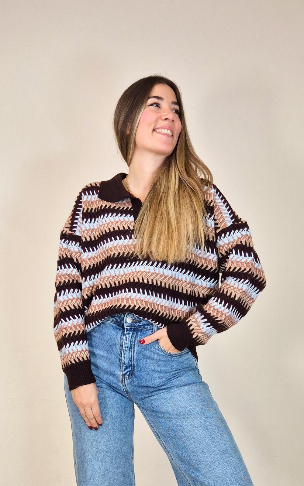 Chaqueta Zig Zag