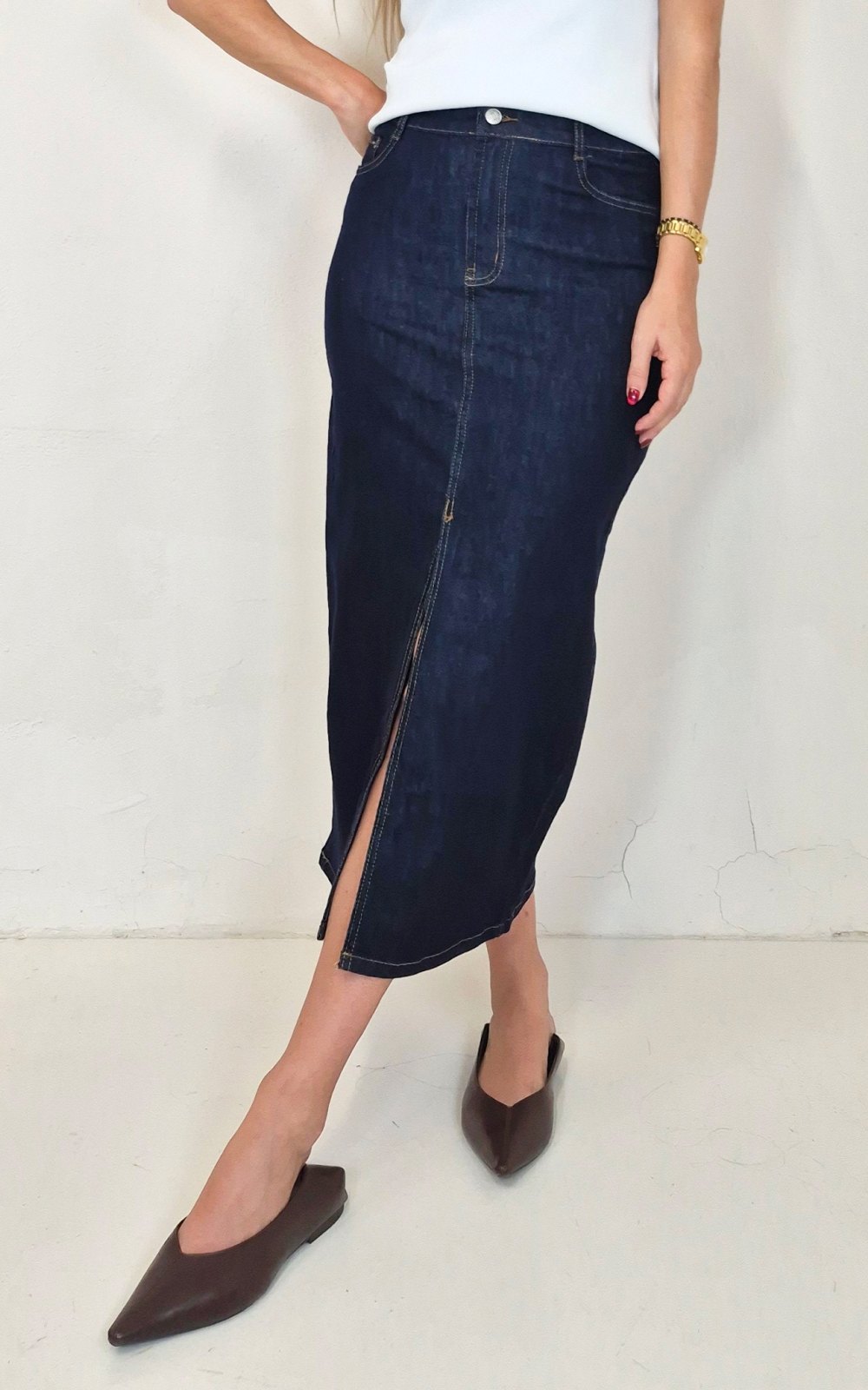 Falda denim