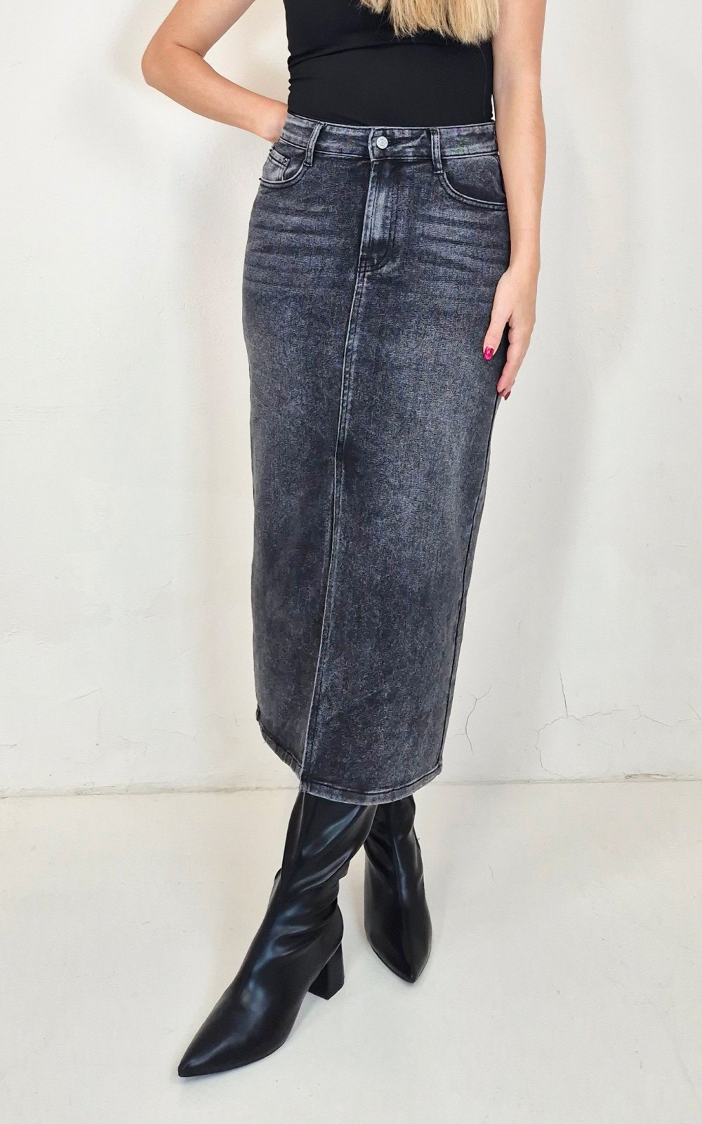 Falda denim